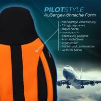 Pilot Sitzbezüge für Mercedes Sprinter W906 ab 2006-2018 (Schwarz-Orange) ZENO503