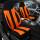 Pilot Sitzbezüge für Land Rover Freelander 2 FL ab 2010-2014 (Schwarz-Orange) ZENO503 | Mit ABE