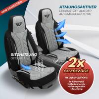 Pilot Sitzbezüge für Nissan Ariya ab 2021 (Schwarz-Hellgrau) HERM201 | Mit ABE