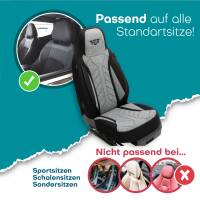 Pilot Sitzbezüge für Toyota Proace Verso Kasten 2 ab 2016 (Schwarz-Hellgrau) HERM201 | Mit ABE