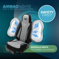 Pilot Sitzbezüge für Jeep Cherokee KK ab 2008-2012 (Schwarz-Hellgrau) HERM201