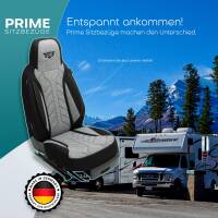 Pilot Wohnmobil Sitzbezüge für Northstar Campers i Wind Bandit 1600 (Schwarz-Hellgrau) HERM201