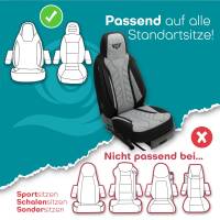 Pilot Wohnmobil Sitzbezüge für Northstar Campers i Safari 1500 (Schwarz-Hellgrau) HERM201