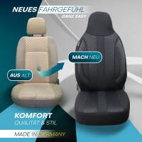 Pilot Sitzbezüge für Opel Mokka B ab 2021 (Schwarz) ZENO504 | Mit ABE