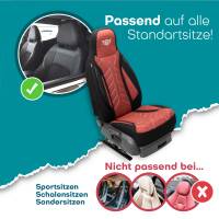 Pilot Sitzbezüge für Lexus IS 1 ab 11498-2005 (Schwarz-Rot) HERM202 | Mit ABE
