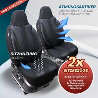 Pilot Sitzbezüge für BMW 3er F30 & F31 ab 2011-2019 (Schwarz) ZENO504 | Mit ABE