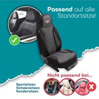 Pilot Sitzbezüge für Mercedes Vito V Klasse W447 ab 2014 (Schwarz-Anthrazit) HERM204