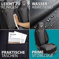 Pilot Wohnmobil Sitzbezüge für Winnebago Seeker (Schwarz-Anthrazit) HERM204