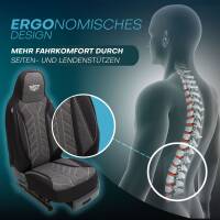 Pilot Wohnmobil Sitzbezüge für Itasca Seafarer (Schwarz-Anthrazit) HERM204