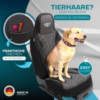 Pilot Wohnmobil Sitzbezüge für Pleasure-Way Ascent TS (Schwarz-Anthrazit) HERM204