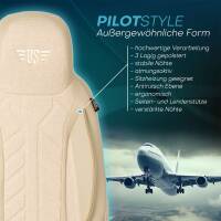 Pilot Sitzbezüge für Infiniti QX70 ab 2009-2018 (Beige) HERM205 | Mit ABE