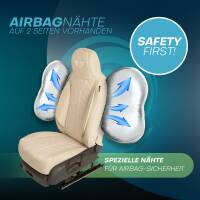 Pilot Sitzbezüge für BMW i4 ab 2021 (Beige) HERM205 | Mit ABE