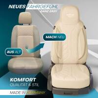 Pilot Sitzbezüge für Opel Movano B ab 2010 (Beige) HERM205