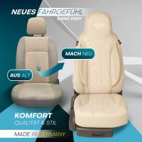 Pilot Wohnmobil Sitzbezüge für Knaus Tabbert Camper Van California XL (Beige) HERM205