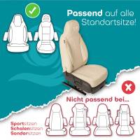 Pilot Wohnmobil Sitzbezüge für EverGreen RV Sun Valley (Beige) HERM205