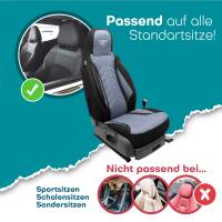 Pilot Sitzbezüge für Nissan Pixo ab 2009-2013 (Schwarz-Blau) HERM206 | Mit ABE