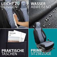 Pilot Sitzbezüge für BMW 1er E87 ab 2004-2011 (Schwarz-Blau) HERM206