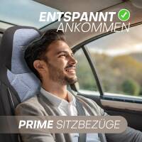 Pilot Sitzbezüge für Volvo S40 II Cross Country ab 2004-2012 (Schwarz-Blau) HERM206 | Mit ABE