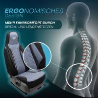 Pilot Sitzbezüge für Fiat 500 Gen 1 ab 2007 (Schwarz-Blau) HERM206