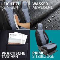Pilot Sitzbezüge für Peugeot Bipper Tepee ab 2008-2014 (Schwarz-Blau) HERM206 | Mit ABE