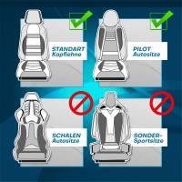 Pilot Sitzbezüge für Kia Stonic ab 2017 (Schwarz-Blau) HERM206 | Mit ABE