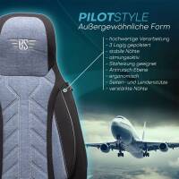 Pilot Sitzbezüge für Citroën C5 Aircross ab 2017 (Schwarz-Blau) HERM206